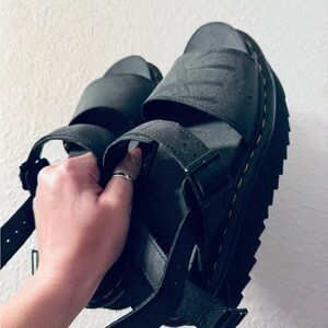 Dr. Martens Black Platform Sandals